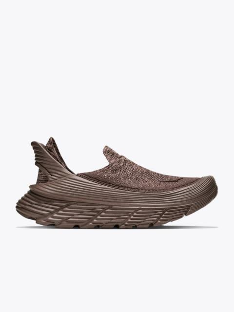 HOKA Vibrant Bloom Restore TC Shoes in Owl Grey/Spiced Chocolate