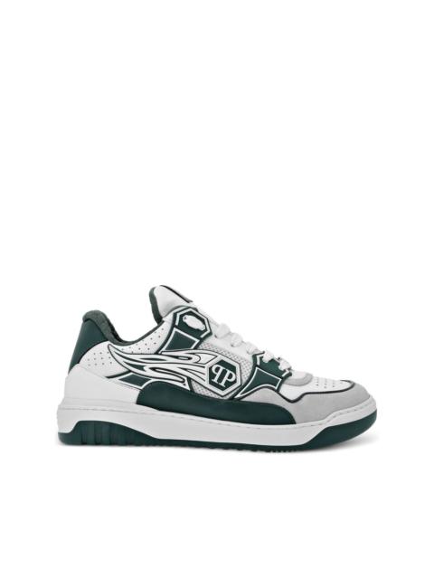PHILIPP PLEIN logo-patch low-top sneakers