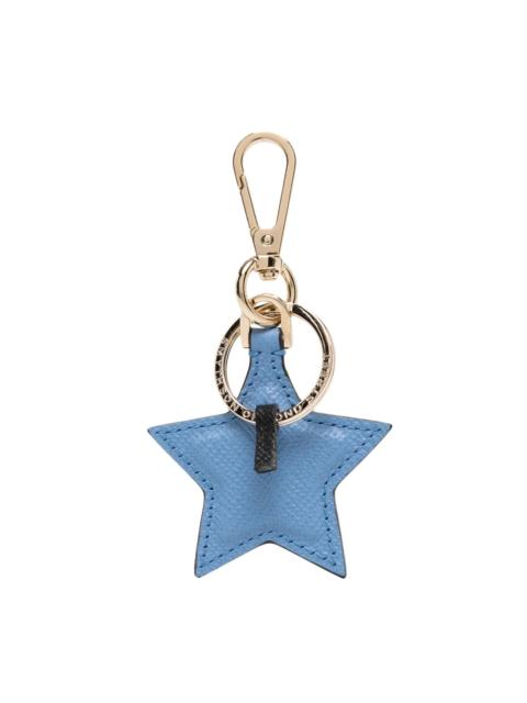 Smythson star leather keychain