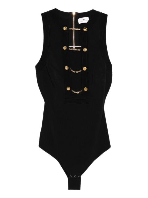 ELISABETTA FRANCHI chain-embellished bodysuit