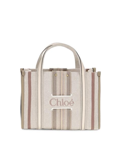 Chloé Woody Loop small canvas tote