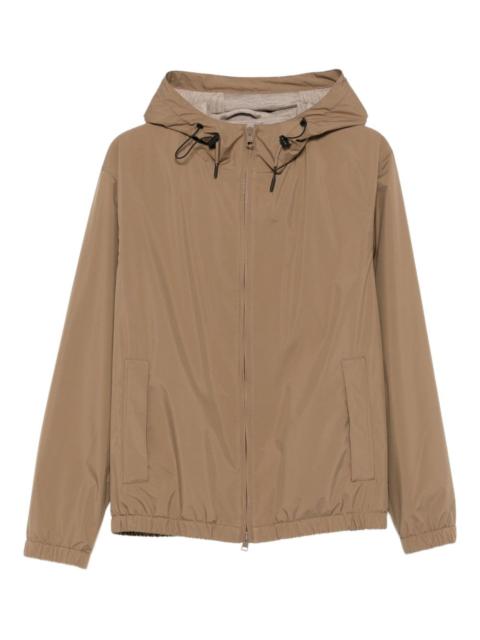 LARDINI drawstring hooded jacket