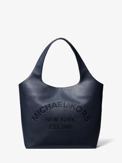 MICHAEL KORS Cooper Small Logo Embossed Tote Bag