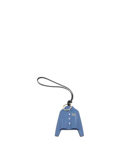 Miu Miu Miu Miu Charm Keys Holder In Leather