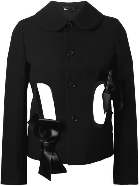 Comme Des Garçons bow detail cut out jacket