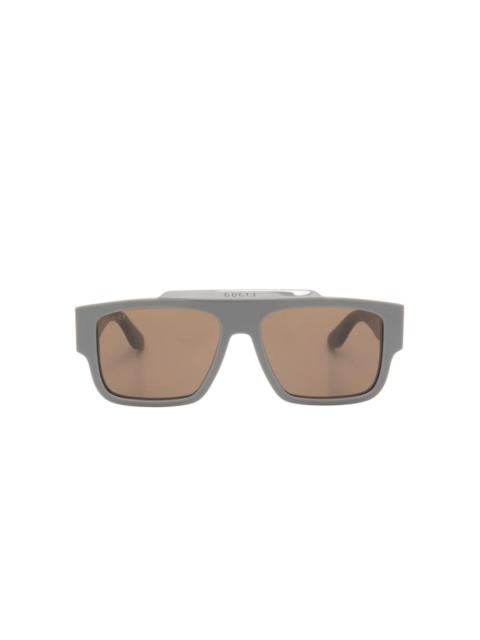 square-frame sunglasses