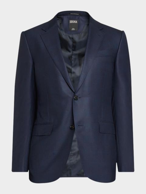 ZEGNA Men's 12milmil12 Wool Tonal Check Suit