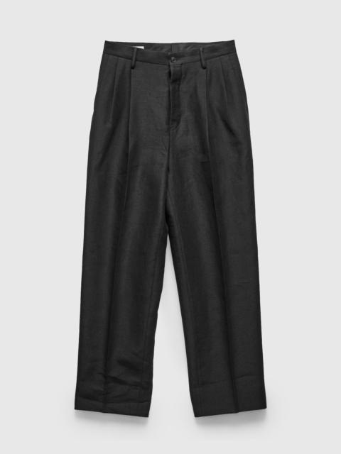 KAPTAIN SUNSHINE Linen Mohair Shoecut Slacks in Black