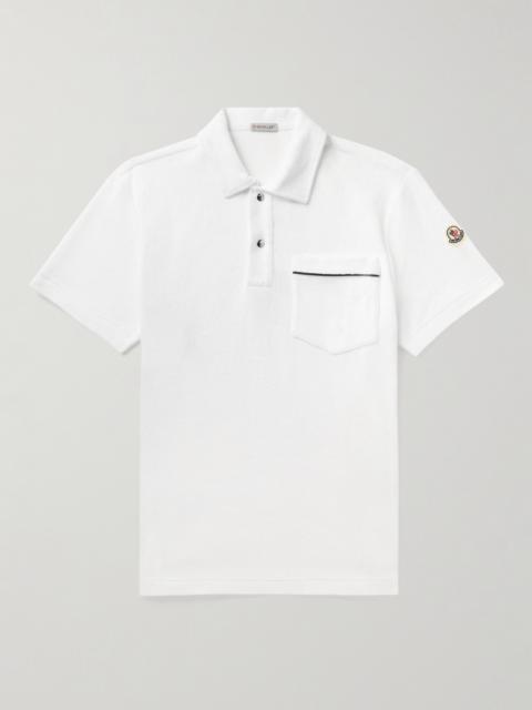 Moncler Logo-Appliquéd Cotton-Terry Polo Shirt