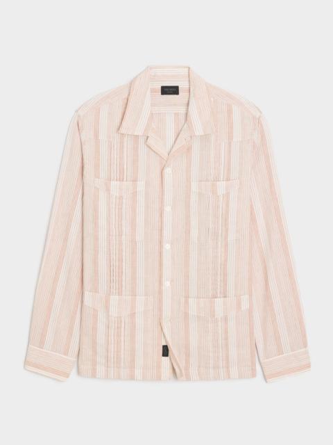 TODD SNYDER Cotton-Linen Guayabera Shirt