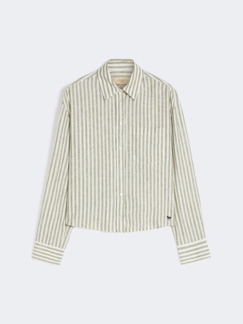WEEKEND Max Mara Linen canvas boxy shirt - KAKI