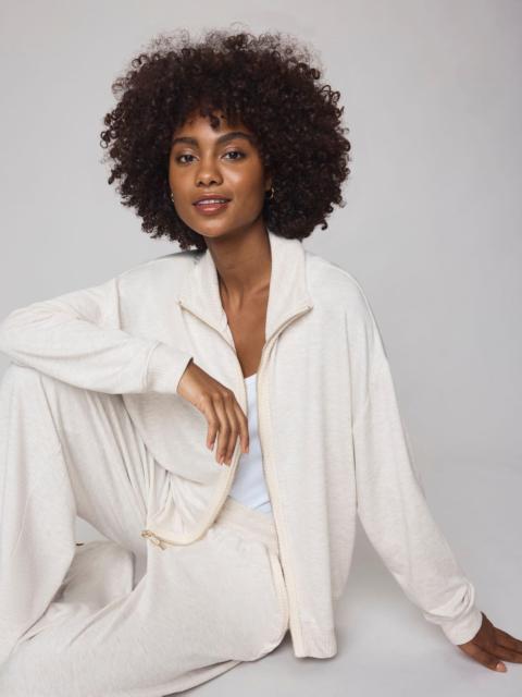 Splendid Supersoft Trim Zip Up Sweater Using LENZING™ECOVERO™ Fibers