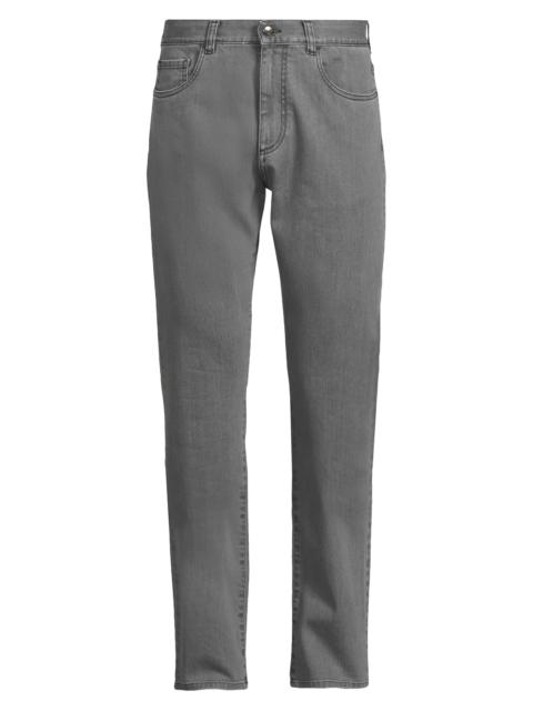 Canali Men's Stretch Modern-Fit Slim Jeans - Grey