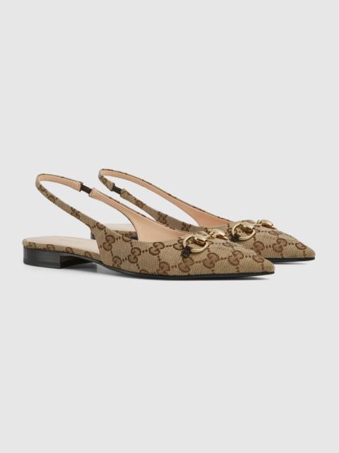 GUCCI Women's Horsebit slingback ballet flat