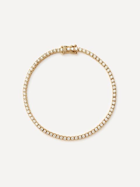 MISSOMA 14ct Gold Fine Diamond Tennis Bracelet
