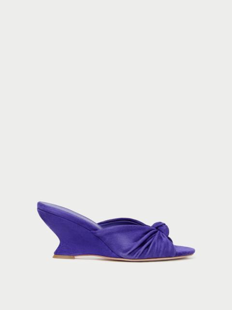 LOEFFLER RANDALL Marsy Jewel Suede Knot Wedge