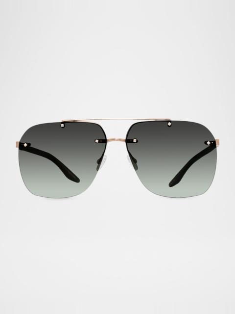 BARTON PERREIRA Daniel 64mm Metal Aviator Sunglasses