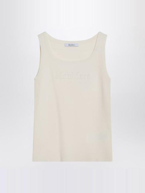 Max Mara Max Mara Ivory Top In Crêpe