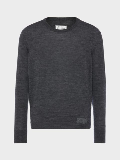 Maison Margiela Wool-blend patch sweater