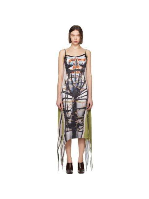 Y/Project Multicolor Bondage Print Midi Dress