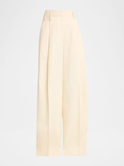 Jil Sander Voluminous Pleated Wide-Leg Pants