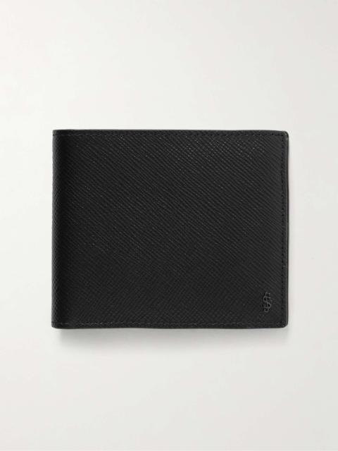 Serapian Evoluzione Logo-Appliquéd Cross-Grain Leather Billfold Wallet