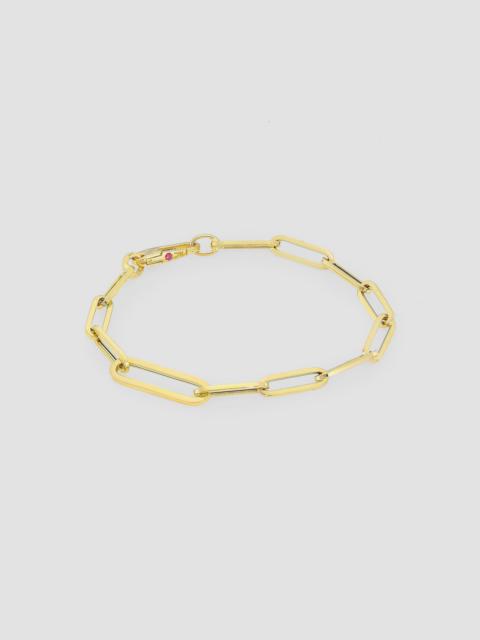 ROBERTO COIN Women's 18K Yellow Gold Oval Paper Clip Chain Bracelet/7" - Gold