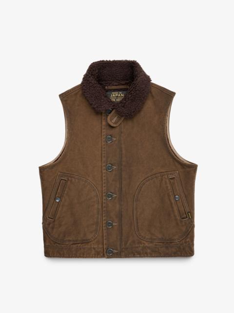 Iron Heart 12OZ DUCK N1 DECK VEST - BROWN