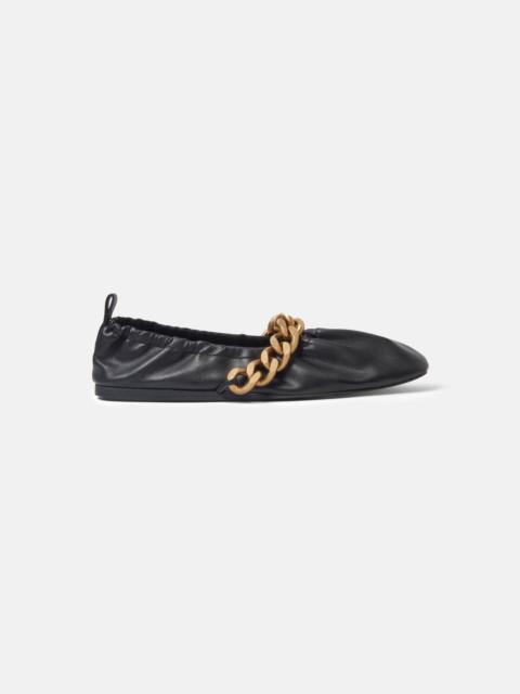 Stella McCartney Falabella Chunky Chain Ballet Flats