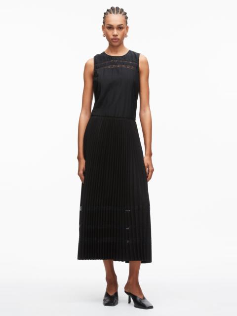3.1 Phillip Lim Pleated A-Line Dress With Lace Insert