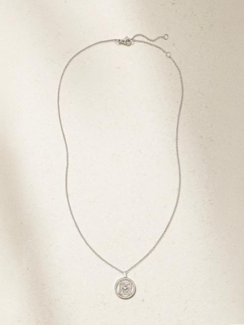 De Beers Enchanted Lotus 18-karat White Gold Diamond Necklace