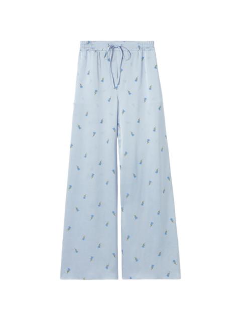 Claudie Pierlot floral-pattern palazzo trousers