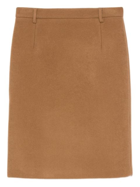 N°21 belt-loops midi skirt