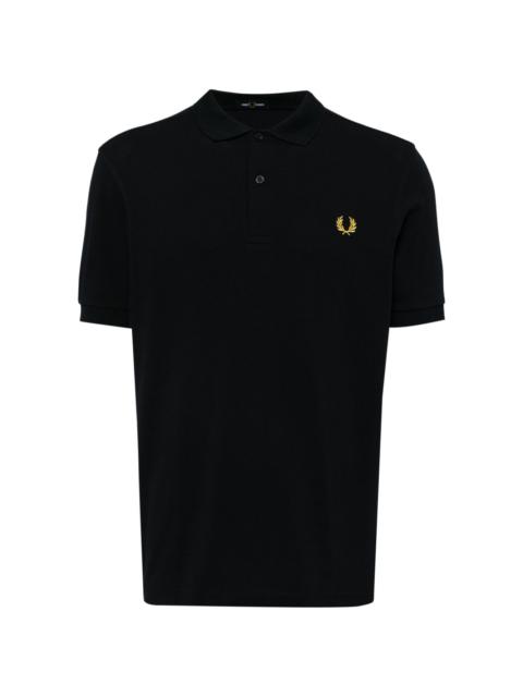 embroidered logo polo shirt