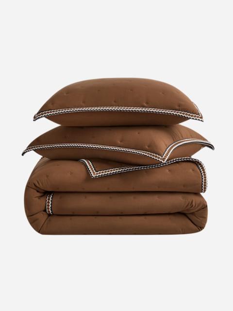 UGG Devon UGG®braid TOB Set F/Q Microfiber Bedding in Chestnut
