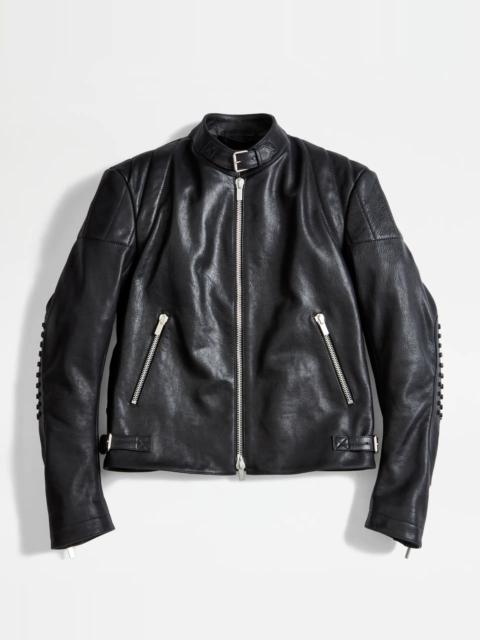 Tod's LEATHER BIKER - LIMITED EDITION FOR XIAO ZHAN - BLACK