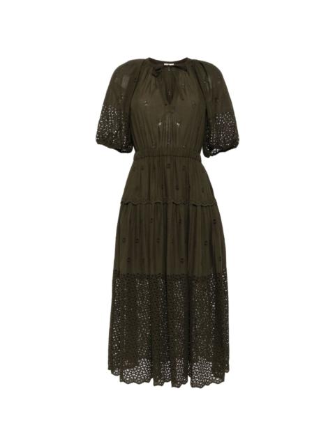 ULLA JOHNSON Nova cotton midi dress