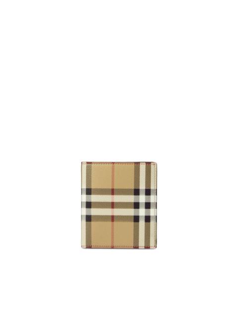 Burberry check-print bifold wallet