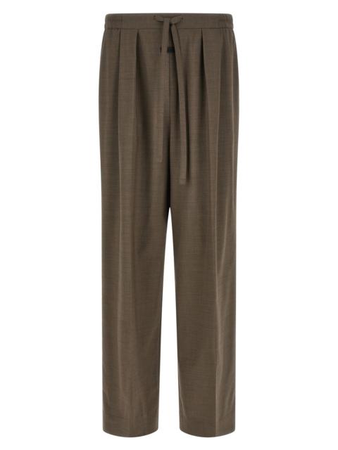 Fear of God Mélange Brown Wool Trousers