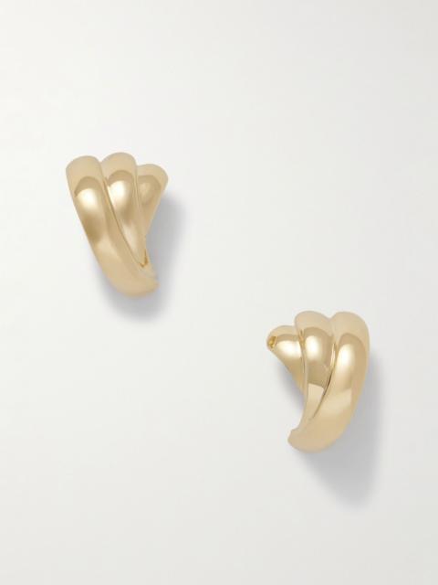 LIÉ STUDIO The Magda gold-tone earrings Gold