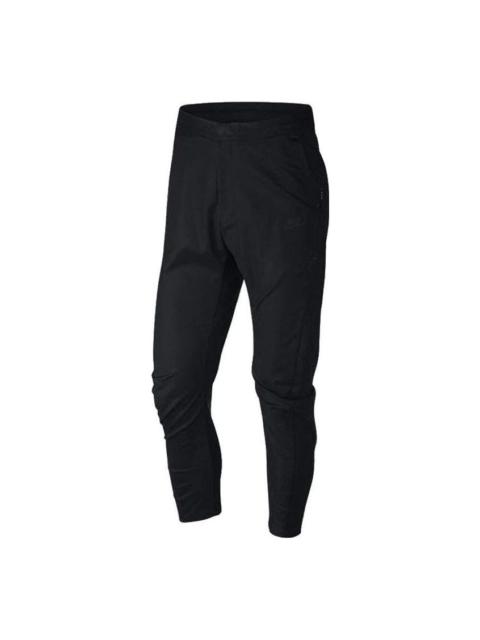 Men's Nike Solid Color Training Sports Pants/Trousers/Joggers Black 886167-010