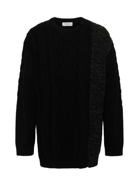 Yohji Yamamoto CABLE-KNIT SWEATER
