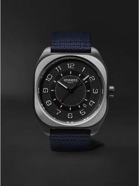 Hermès H08 Automatic 39mm Titanium and Canvas Watch, Ref. No. 049432WW00