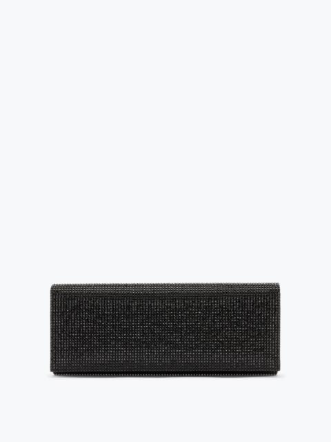 RENE CAOVILLA Zafira Black Clutch With All-Over Crystals