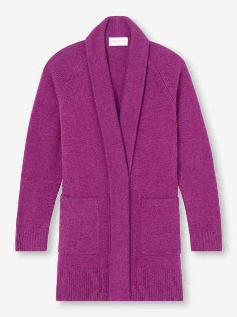 Derek Rose Women's Cardigan Nina Cashmere Purple