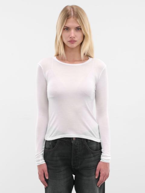 AYA MUSE White Modal Long Sleeve Tee