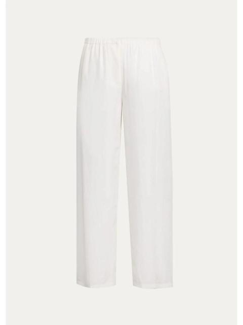 Theory Flowy Silk Twill Pants