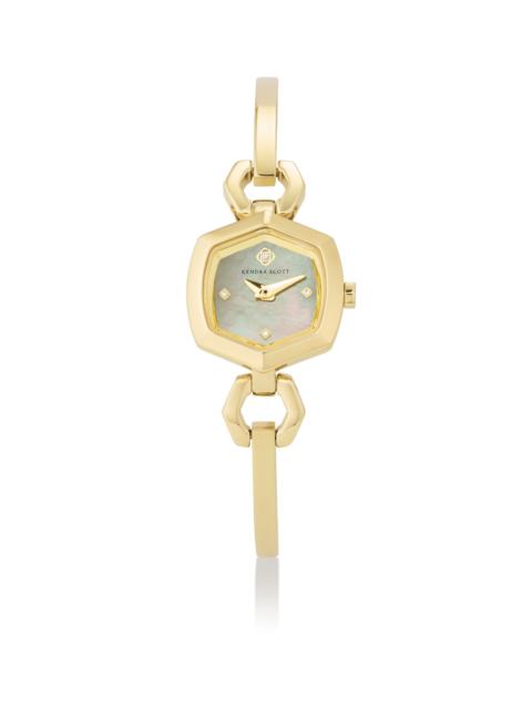 KENDRA SCOTT Davie Gold Bangle Watch