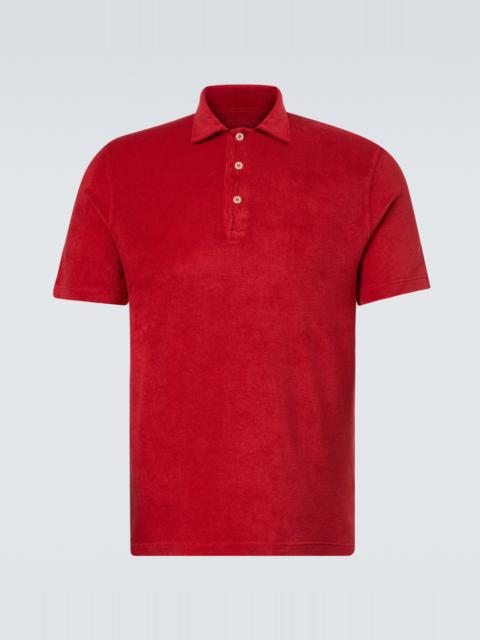 FEDELI Mondial cotton terry polo shirt