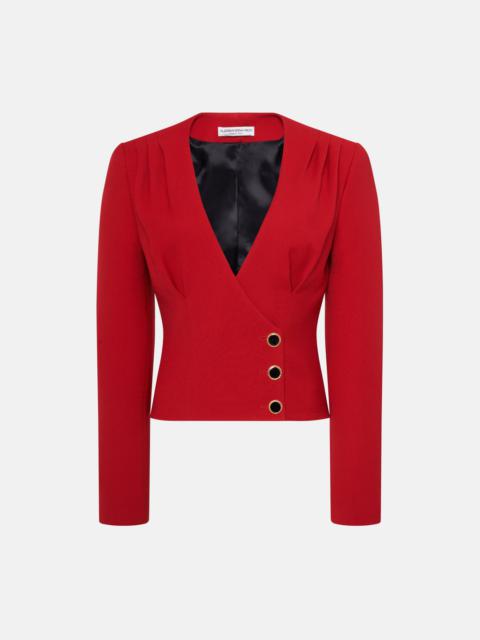 Alessandra Rich WOOL JACKET WITH JWL BUTTONS